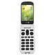 Doro 6050 Champagne Blanc Téléphone 2G Compatible Appareils Auditifs (HAC) - Ecran 2.8" 240 x 320 - Bluetooth 3.0 - 800 mAh