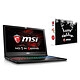 MSI GS63VR 6RF-020XFR Stealth Pro + X'mas Pack MSI for GS OFFERT ! Intel Core i7-6700HQ 16 Go SSD 256 Go + HDD 1 To 15.6" LED Full HD NVIDIA GeForce GTX 1060 6 Go Wi-Fi AC/Bluetooth Webcam Free DOS (garantie constructeur 2 ans)