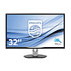 Philips 32" LED - 328P6VJEB 3840 x 2160 píxeles - 4 ms (gris a gris) - Formato 16/9 - Panel VA - Pivote - DisplayPort - HDMI - MHL - Hub 4x USB 3.0 - Negro