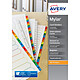  Avery Mylar insert card A4 20 alphabet keys