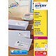 Avery Etiquettes adresses Faciles à décoller x 2100 Boite de 2100 étiquettes blanches 63,5 x 38,1 mm 
