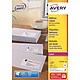 Avery Etiquettes adresse 63.5 x 33.9 mm x 2400 Boite de 2400 étiquettes blanches 63.5 x 33.9 mm pour imprimante laser
