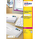 Avery Etiquettes pour timbres à imprimer 63.5 x 33.9 mm x 240 Boite de 240 étiquettes pour timbres à imprimer 63.5 x 33.9 mm pour imprimante laser