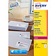 Avery Address Labels 99.1 x 38.1 mm x 560 Box of 560 white pads 99.1 x 38.1 mm for laser printer