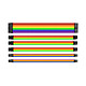 Thermaltake Combo Pack TtMod - Rainbow Kit de rallonges de câbles d'alimentation avec manchons