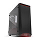 Phanteks Eclipse P400 Tempered Glass Special Edition Red (Noir/Rouge) Boîtier moyen tour à rétroéclairage multicolore RGB avec fenêtre latérale en verre trempé