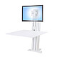 Ergotron WorkFit-SR Mono-screen (blanco) Estación de trabajo de pie/sentado para una pantalla de 24