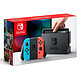 Nintendo Switch + Joy-Con droit (rouge) et gauche (bleu) Console de jeux-vidéo hybride salon / portable