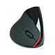 Souris sans fil ergonomique verticale noire (USB) Souris sans fil ergonomique - droitier - capteur optique 1750 dpi - 5 boutons