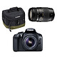 Canon EOS 1300D + EF-S 18-55 mm IS II + 100EG + Tamron AF 70-300mm F/4-5,6 Di LD MACRO 1:2 monture Canon Reflex Numérique 18 MP - Ecran tactile 3" - Vidéo Full HD - Wi-Fi - NFC + Objectif EF-S 18-55mm f/3.5-5.6 IS II + Fourre tout + Télézoom compact