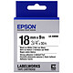 Epson LK-5WBW noir/blanc  Ruban adhésif fort 18 mm x 9 m noir sur blanc pour étiqueteuse Epson 