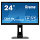 iiyama 24" LED - ProLite XB2472HSUC-B1 1920 x 1080 píxeles - 8 ms - Formato ancho 16/9 - Pivote - DisplayPort - Webcam - Negro