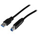StarTech.com Câble certifié USB-A 3.0 vers USB-B - M/M - 2 m Câble USB 3.0 Type-A vers USB-B (Mâle/Mâle - 2 m)