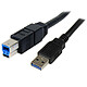 StarTech.com USB3SAB3MBK Cavo da USB 3.0 Tipo-A a USB-B (Maschio/Maschio - 3m) Nero