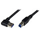 StarTech.com USB3SAB2MRA Cable USB 3.0 tipo A en ángulo con USB-B (macho/macho - 2 m)