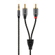 Cabstone HiFi/Audio Adapter Cable Câble audio Jack 3.5 mm stéréo mâle vers 2 x RCA mâle (1.5 m)