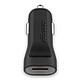Cabstone Quick Charge 1 Port USB Car Charger Chargeur allume-cigare compact avec 1 port USB et charge rapide (compatible tablette, smartphone...)