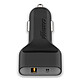 Cabstone Quick Charge USB Type-C Car Charger Chargeur allume-cigare compact avec port USB Type-C et charge rapide (compatible tablette, smartphone...)