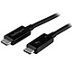 StarTech.com USB-C Thunderbolt 3 Cable - 50 cm USB-C Thunderbolt 3 Cable (40 Gb/s) Certifi - Power Delivery 100 W - 4K - 50 cm - Black