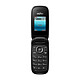 Echo Clap 2 Noir Téléphone 2G Dual SIM - RAM 32 Mo - Ecran 1.77" - 32 Mo - Bluetooth 2.1 - 800 mAh