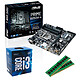 Kit Upgrade PC Core i3 ASUS B250M-A 8 Go Carte mère Micro ATX Socket 1151 Intel B250 Express + CPU Intel Core i3-7100 (3.9 GHz) + RAM 8 Go DDR4 2133 MHz