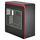 Lian Li PC-J60WRX (negro/rojo) Estuche de aluminio de torre mediana con ventana (color negro/rojo)