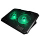 Arokh Gaming Cooler Refroidisseur pour ordinateur portable 15.6" avec 2 ports USB et rétro-éclairage vert