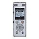 Olympus DM-720 Dictaphone with 3 Tresmic microphones, 4 GB, microSD card reader, retractable USB connector, clip and stand
