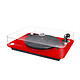 Elipson Omega 100 RIAA BT Rouge Platine vinyle à 2 vitesses (33-45 trs/min) avec pré-ampli intégré, Bluetooth aptX et sortie USB