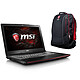MSI GP62 7RE-415XFR Leopard Pro + Hecate Backpack Offert Intel Core i5-7300HQ 8 Go SSD 128 Go + HDD 1 To 15.6" LED Full HD NVIDIA GeForce GTX 1050 Ti 2 Go Graveur DVD Wi-Fi AC/Bluetooth Webcam FreeDOS (garantie constructeur 2 ans)