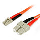 StarTech.com FIBLCSC3 Câble fibre optique duplex multimode OM1 62.5/125 LC/SC (3 mètres)