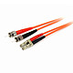 StarTech.com FIBLCST2 Câble fibre optique duplex multimode OM1 62.5/125 LC/ST (2 mètres)