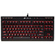 Corsair Gaming K63 (Cherry MX Red) Gaming Keyboard - compact size TKL - red mechanical switches (Cherry MX Red switches) - red backlighting - multimedia keys - AZERTY, French