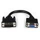 StarTech.com Adaptateur DVI vers VGA M/F de 20 cm - Noir Câble adaptateur DVI-I vers VGA (Mâle/Femelle) - 20 cm - Noir