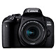Canon EOS 800D + 18-55 IS STM 24.2 MP DSLR - Pantalla táctil giratoria de 3" - Dual AF - Full HD 60p video - Wi-Fi/NFC - Bluetooth (cuerpo desnudo) + EF-S 18-55 mm f/4-5.6 IS STM lens