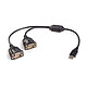 StarTech.com ICUSB232C2 Adaptateur USB 2.0 vers 2 ports DB-9 (série RS-232) - Mâle / Mâle - 0.3 m
