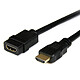 StarTech.com Rallonge HDMI 4K 30Hz avec Ethernet - M/F - 2 m Rallonge HDMI Ultra HD 4K (Mâle/Femelle) - 2 m