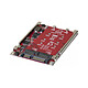 Adaptateur RAID 2x M.2 NGFF SSD vers SATA 2,5" Adaptateur RAID M.2 SATA vers SATA 2.5" (compatible M.2 2230/2242/2260/2280)