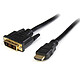 StarTech.com Câble HDMI vers DVI-D - M/M - 1 m - connecteurs Or Câble HDMI mâle / DVI-D Single Link mâle / HDMI mâle - connecteurs Or (1 mètre)