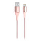 Belkin MIXIT DuraTek Lightning a USB Cable - 1.2 m (Rosa) Cable de carga y sincronización para iPhone / iPad con conector Lightning
