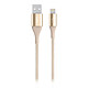 Belkin Câble Lightning vers USB MIXIT DuraTek - 1.2 m (Or) Câble de chargement et synchronisation pour iPhone / iPad avec connecteur Lightning
