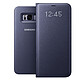 Samsung LED View Cover Violet Samsung Galaxy S8+ Etui à rabat avec affichage LED date/heure pour Samsung Galaxy S8+