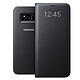 Samsung LED View Cover Noir Samsung Galaxy S8+ Etui à rabat avec affichage LED date/heure pour Samsung Galaxy S8+