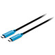 Kensington cordón USB-C PD (Power Delivery) - 1 metro Cable de carga y sincronización USB-C a USB-C (1 m)