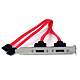 StarTech.com ESATAPLATE2 Adaptateur 2 SATA vers 2 Ports eSATA