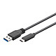 Goobay Câble USB 3.0 Type AC (Mâle/Mâle) - 2 m Câble USB 3.0 type A vers USB 3.0 type C (Mâle/Mâle) - 2 m