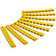 Goobay Clips para cable 2.5 mm (A-C) Pinzas de marcado amarillas extraíbles para cables de 2,5 mm (por cada 90)