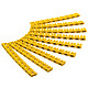 Goobay Clips para cable 4 mm (A-C) Pinzas de marcado amarillas extraíbles para cables de 4 mm (por cada 90)
