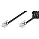 Goobay cable RJ10 Spirale negro (2 m) Cable espiral RJ10 4P4C (macho/macho) - 2 m