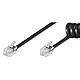 Goobay cable RJ10 Spirale negro (2 m)